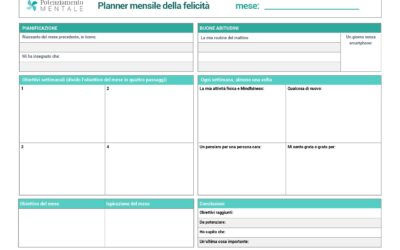 Il planner della felicità